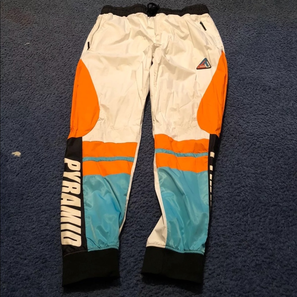 Black pyramid Chris brown joggers